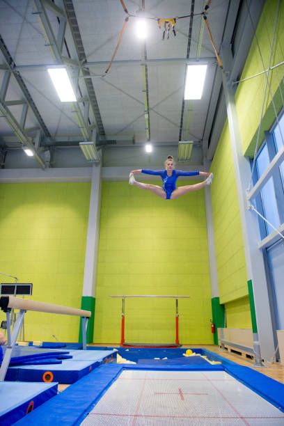 istock Late Teen Athlete Enjoying Trampoline Training 958492516