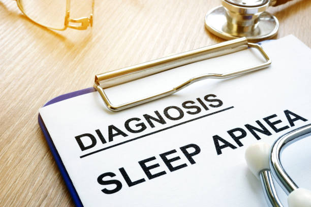 istock Sleep apnea diagnosis on a clipboard. 958493462