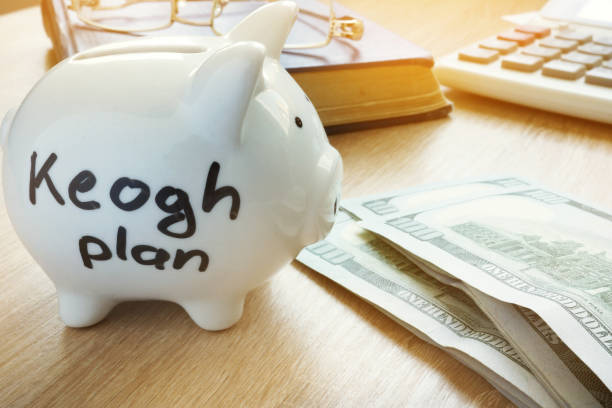 istock Keogh plan written on a piggy bank. 958493794