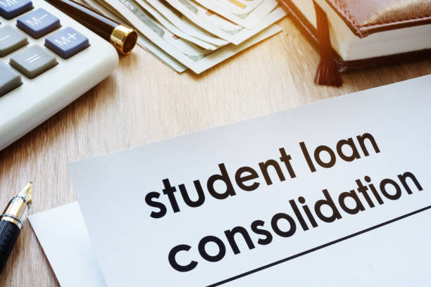 istock Student loan consolidation form on a desk. 958496052