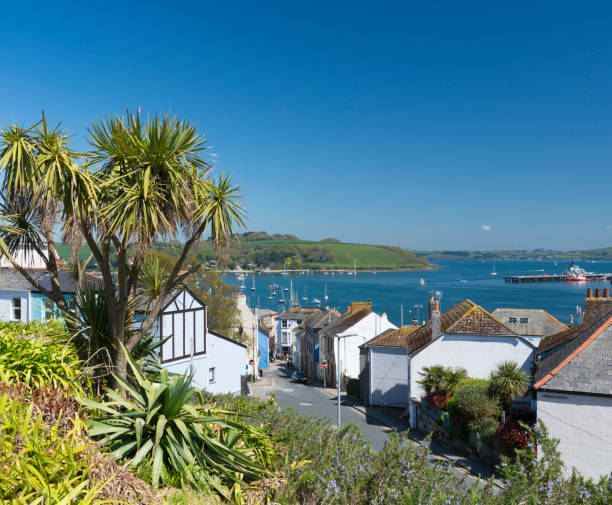 Falmouth Town in Cornwall, England