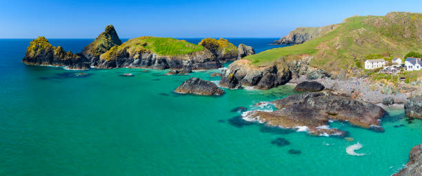 istock Kynance Cove and Bay, The Lizard in Cornwall, England 958504242