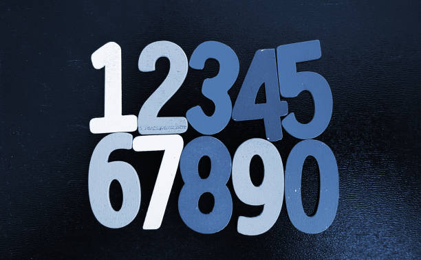 istock Background of numbers. from zero to nine. Background with numbers. Numbers texture 958504384