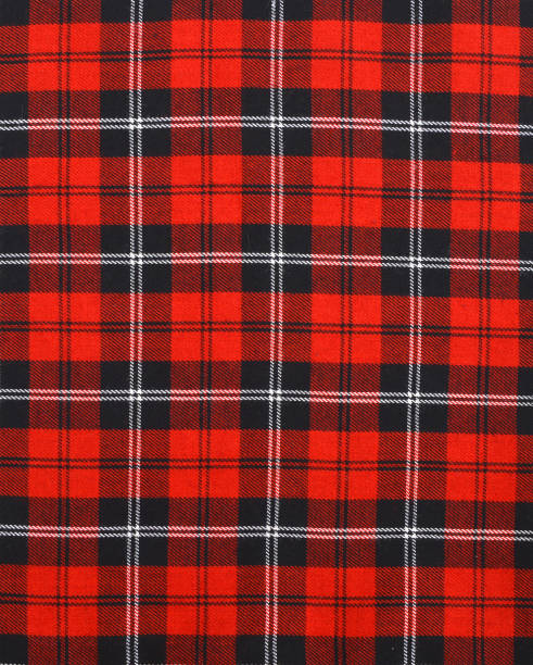 istock Tablecloth checkered red, black and white texture background, high detailed 958504544