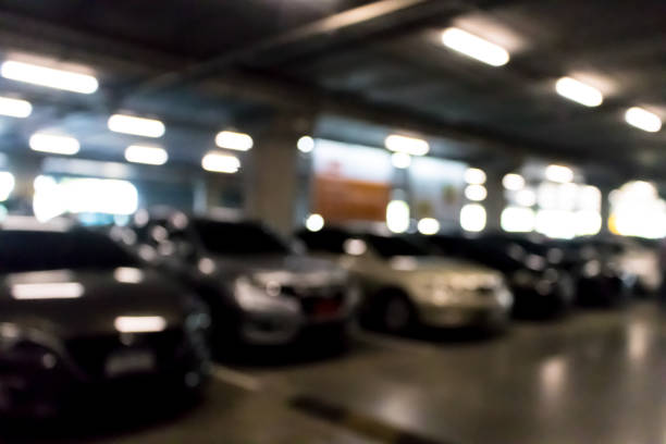 istock Blurry of indoor parking lots 958514738