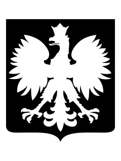 Vector illustration of Eagle Coat of Arms