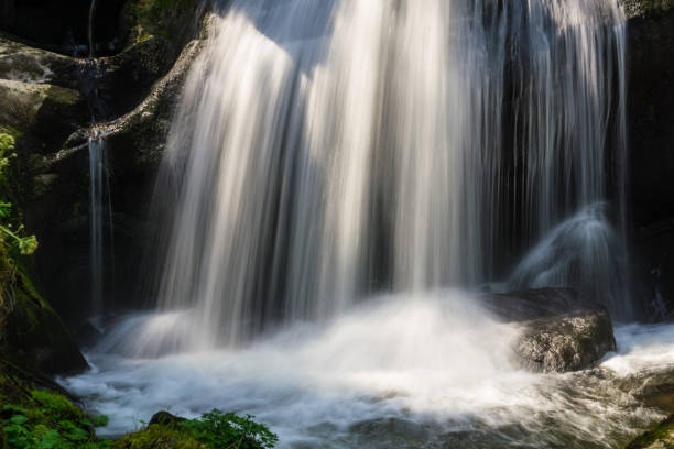 독일, 삼림 자연 풍경에 인상적인 ��트리베르크 폭포 - black forest waterfall triberg landscape 뉴스 사진 이미지