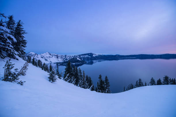 istock Winter in Crater Lake NP 958532078