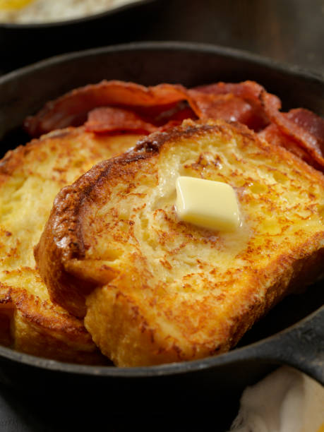 istock Brioche French Toast with Bacon and Eggs 958536136