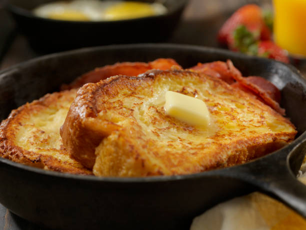 istock Brioche French Toast with Bacon and Eggs 958538858