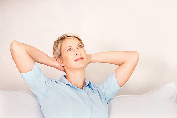 istock Middle aged woman contemplating 95854571