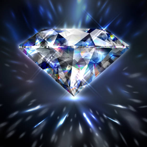 Dazzling shiny colorful diamond Dazzling shiny colorful diamond background - eps10 diamond stock illustrations