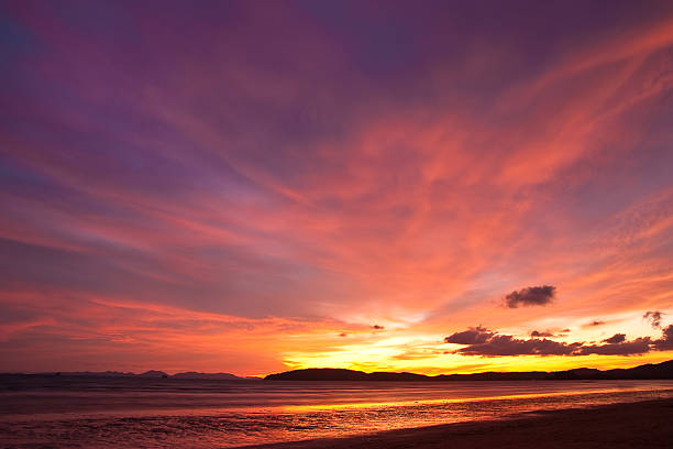 istock Sunset at beach of Thailand 95854732