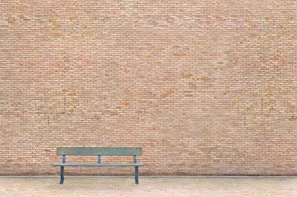 Street bench stock photo