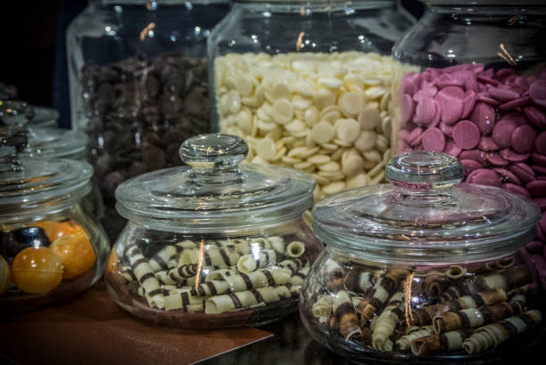 istock Colorful Candies in Glass Jars 958551248