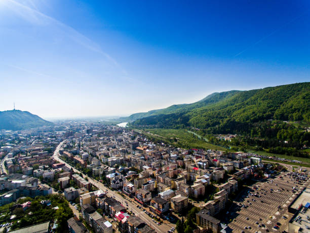 istock Piatra Neamt aerial view. 958555392