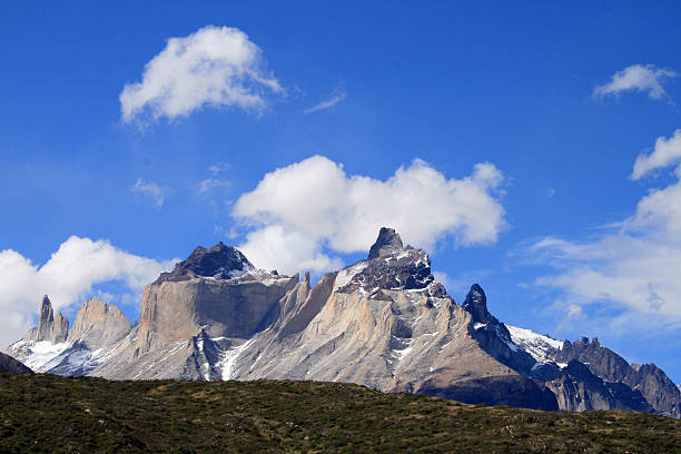 Torres del Paine in Chilean Patagonia - landscape stock photo