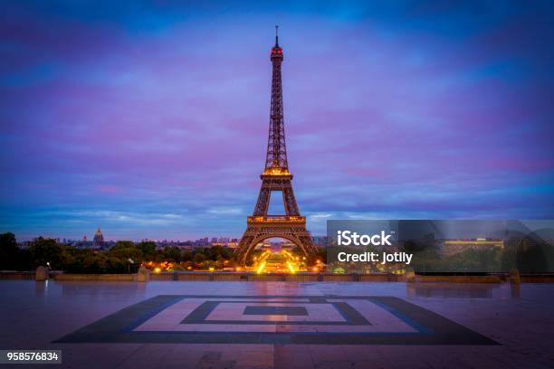 Paris Eiffel Tower Stock Photo - Download Image Now - Eiffel Tower - Paris, Architecture, Capital Cities
