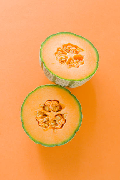 fondo de piña - cantaloupe fotografías e imágenes de stock