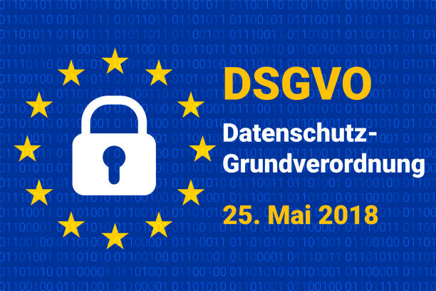 istock dsgvo - german Datenschutz-Grundverordnung. gdpr - General Data Protection Regulation. vector 958587718