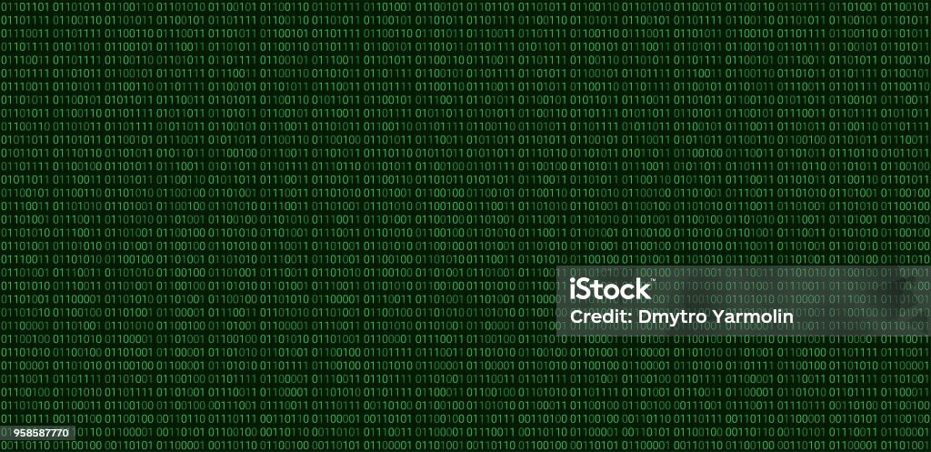 Binary Code Pattern Seamless Digital Technology Background Abstract ...