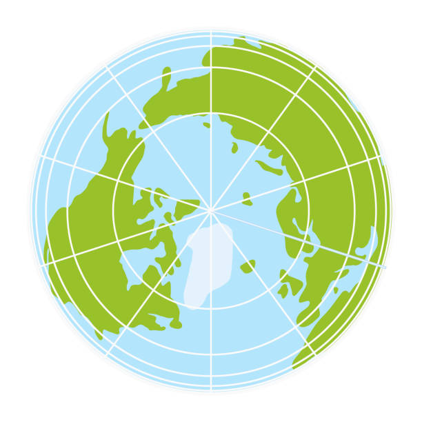 world globe icon. vector earth logo. web global simbol illustration world globe icon. vector earth logo. web global symbol with grid north pole map stock illustrations