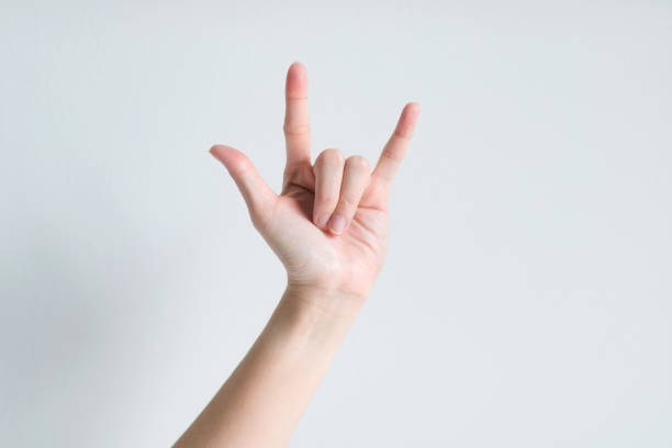 istock Hand signs meaning I love you. 958596366