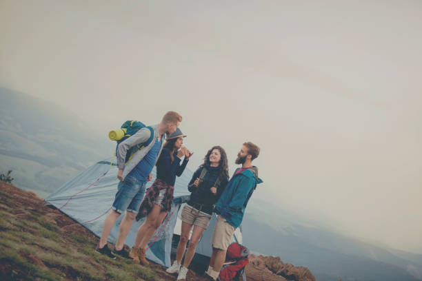istock Hikers on top of the mountain 958596676