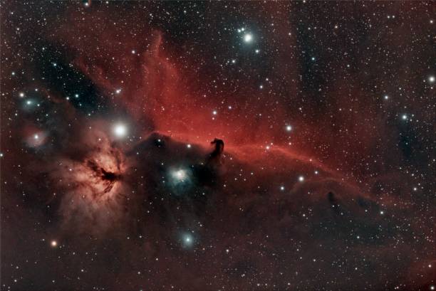 IC434 - Horsehead Nebula in widefield IC434 - Horsehead Nebula in widefield hubble space telescope photos stock pictures, royalty-free photos & images