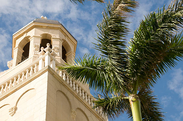 Church and Palm Tree  west palm beach stock pictures, royalty-free photos & images