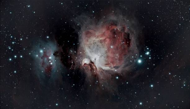 M42 - Orion Nebula and Running Man M42 - Orion Nebula and Running Man hubble space telescope photos stock pictures, royalty-free photos & images