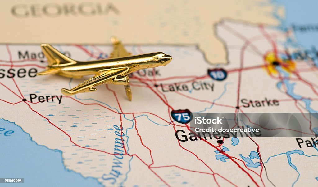 Golden aereo a Gainesville, Florida, USA - Foto stock royalty-free di Gainesville - Florida