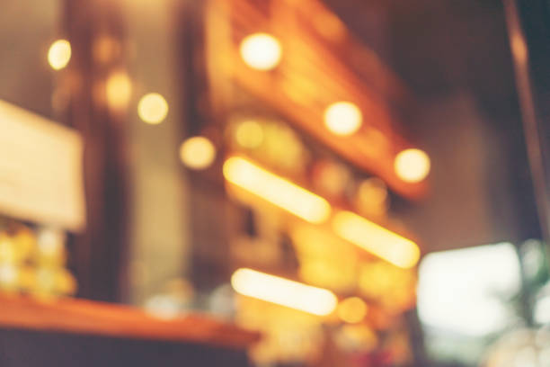 istock Blurred background made with Vintage Tones,Coffee shop blur background with bokeh 958608848