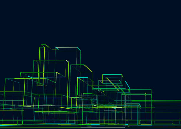 illustrations, cliparts, dessins animés et icônes de abstrait de la ville - skyscraper skyline built structure business