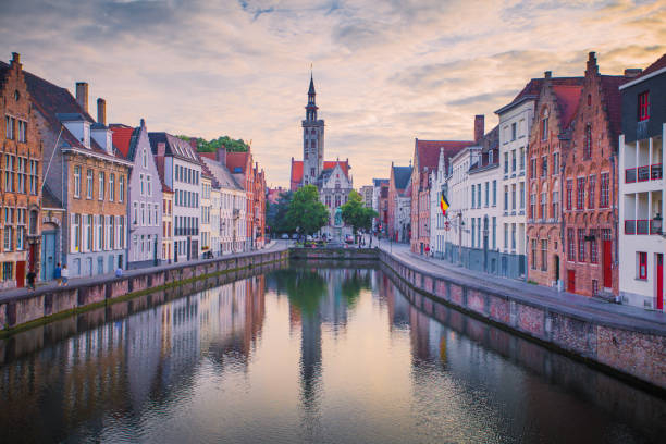 istock Brugge cityscape in the evening 958619012