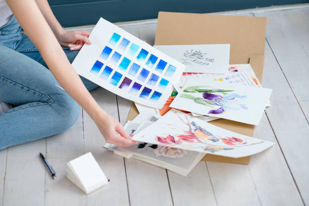 istock art paint watercolor swatch dye ink mix creative 958630180