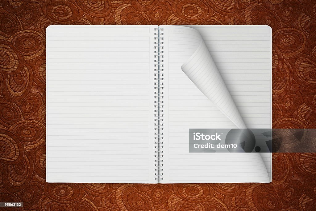 Retro cuaderno con espiral - Foto de stock de Abierto libre de derechos