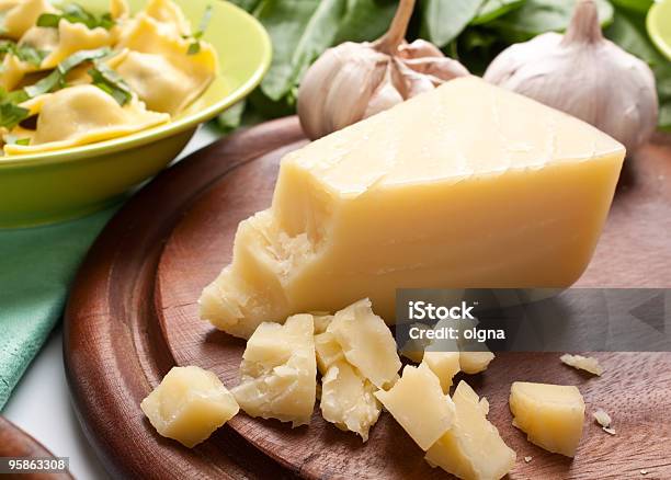 Piece Of Hard Cheese Stock Photo - Download Image Now - Cheese, Close-up, Color Image