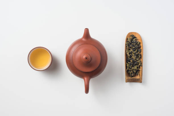 istock fresh taiwan oolong tea and teapot 958638410