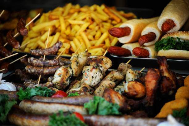 istock Grilled sausage close-up . 958638500