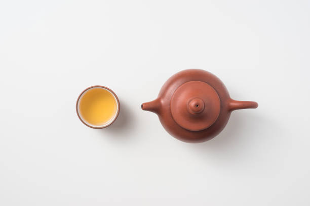 istock fresh taiwan oolong tea and teapot 958639100