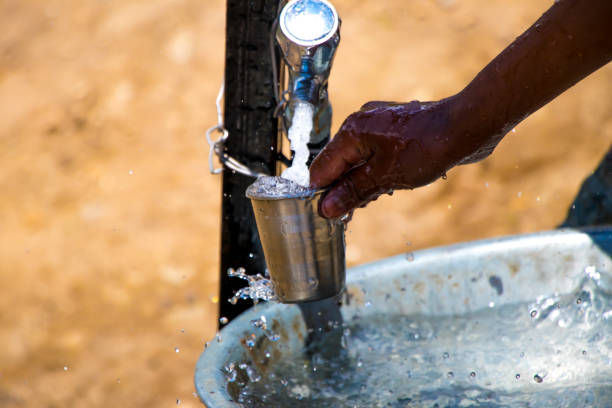 istock Image of flowing water with different concepts like save water drinking water a 958644214