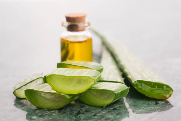 istock Bottle of aloe vera oil 958647422