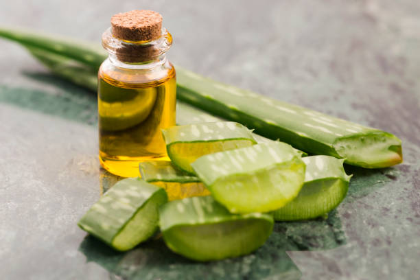 istock Bottle of aloe vera oil 958647466