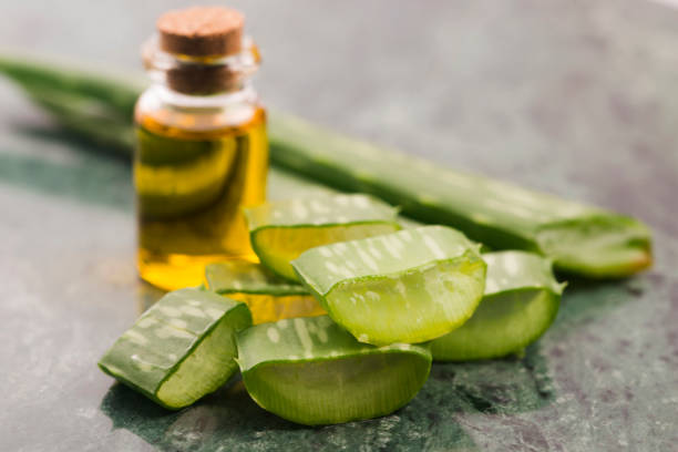 istock Bottle of aloe vera oil 958647940