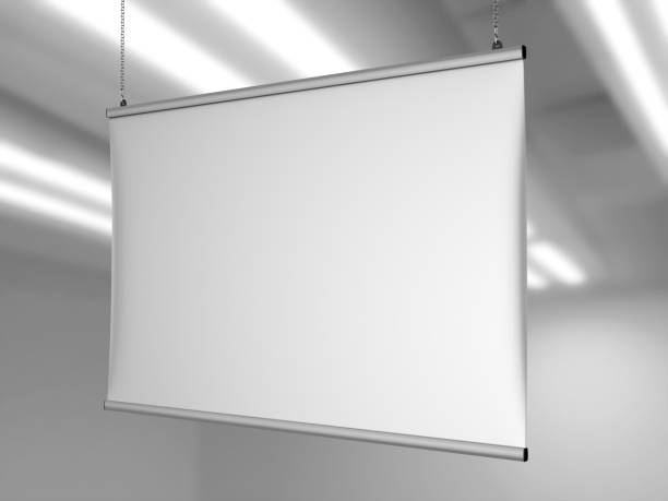istock Aluminum snap grip Ceiling Banner poster hanger,Hanging Poster Rails Poster Hanger. 3d render illustration. 958659876