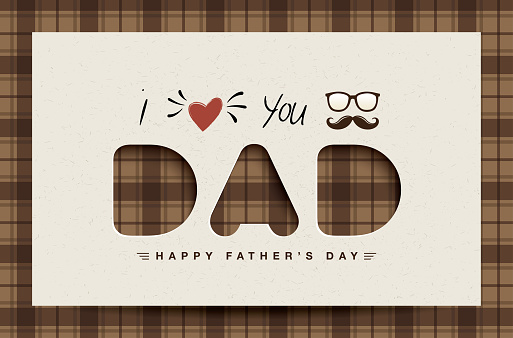 Happy Fathers Day greeting card design