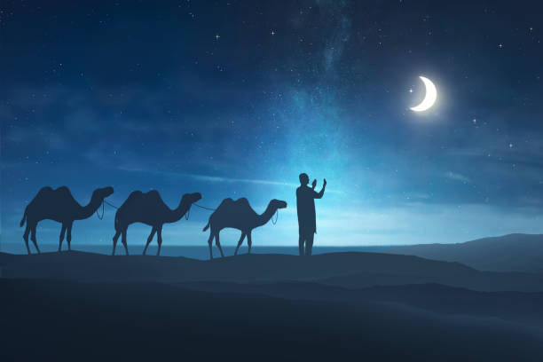 istock Silhouette of muslim man praying 958682340