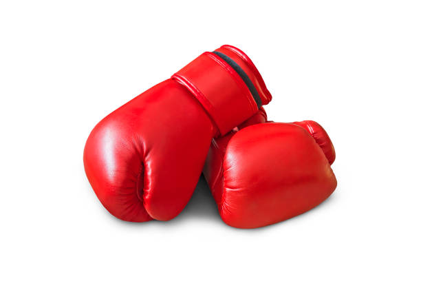 istock Red boxing gloves isolated 958683806
