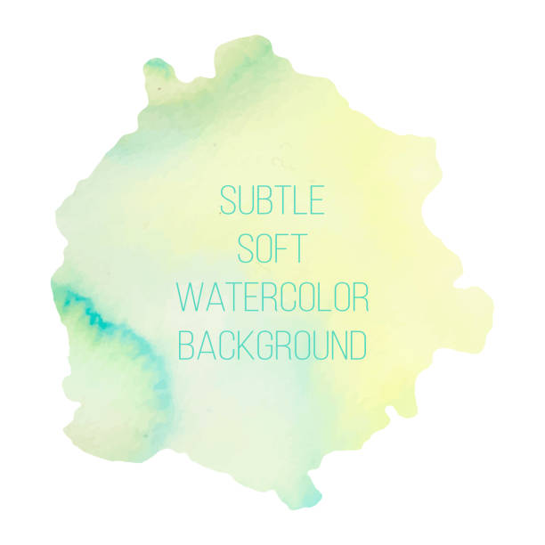 istock Colorful abstract vector background. Soft green watercolor stain. Watercolor painting. 958686920